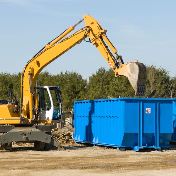 what are the rental fees for a residential dumpster in Storrie